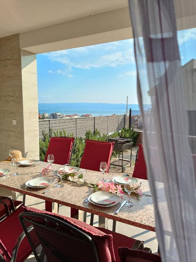 Modern Villa With Jacuzzi, Beautiful Sea View, Near Split! Villa 36A Подстрана Екстер'єр фото