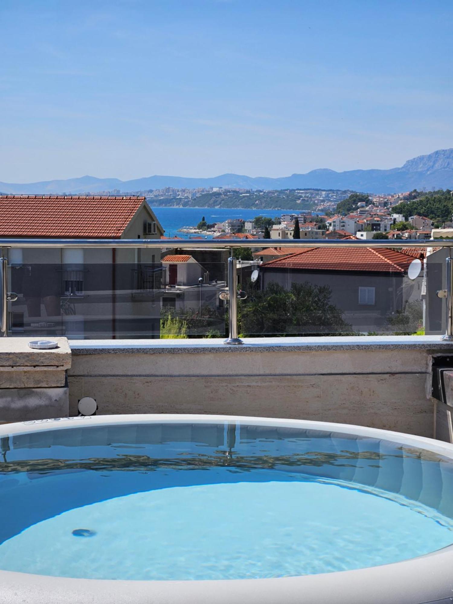 Modern Villa With Jacuzzi, Beautiful Sea View, Near Split! Villa 36A Подстрана Екстер'єр фото